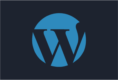 Wordpress logo blue